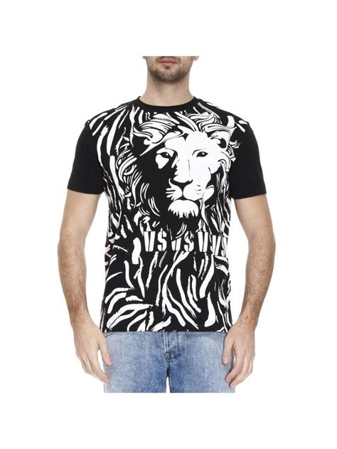 Versus Versace Lion Print Cotton Men's T